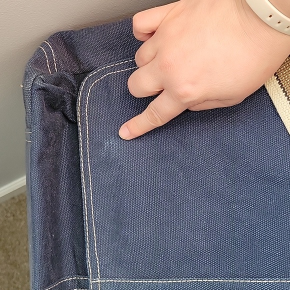 Coach Navy Canvas Messenger Bag - Picture 12 of 12